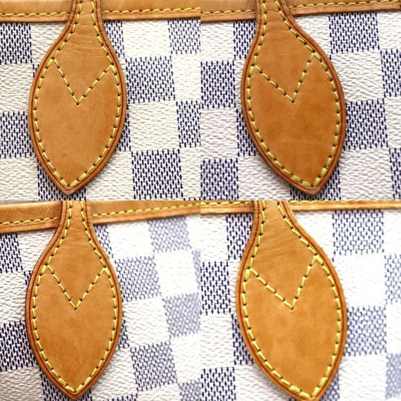 Louis Vuitton PM Damier Canvas White Bag Neverfull Tote - Picture 12 of 13